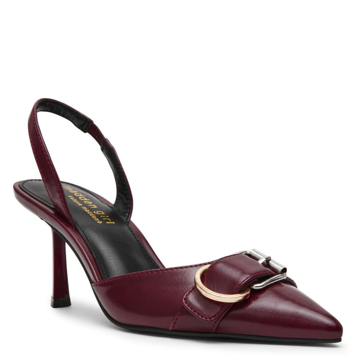ZAPATOS DE VESTIR MUJER STEVE MADDEN GUINDA BAND BORDEAUX SHINY PARIS - 2