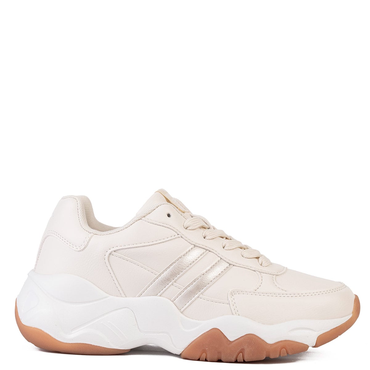 ZAPATILLAS MUJER NORTH STAR CASUALES BEIGE MACAO - 1