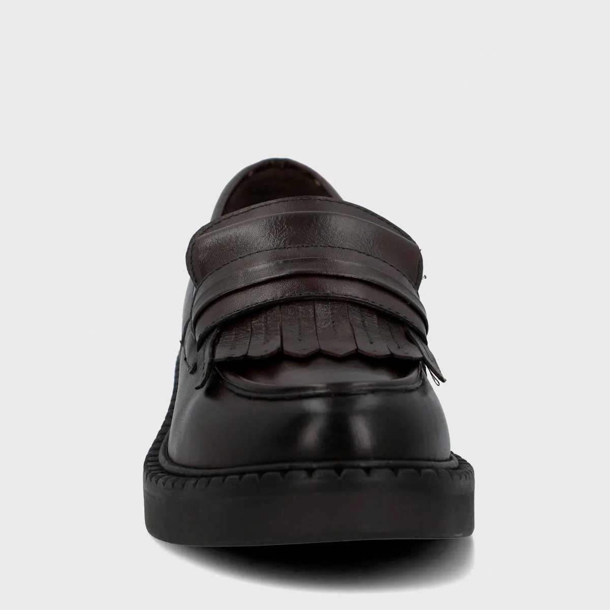 MOCASINES DE CUERO MUJER HUSH-PUPPIES MARRÓN FLIPY  - 3