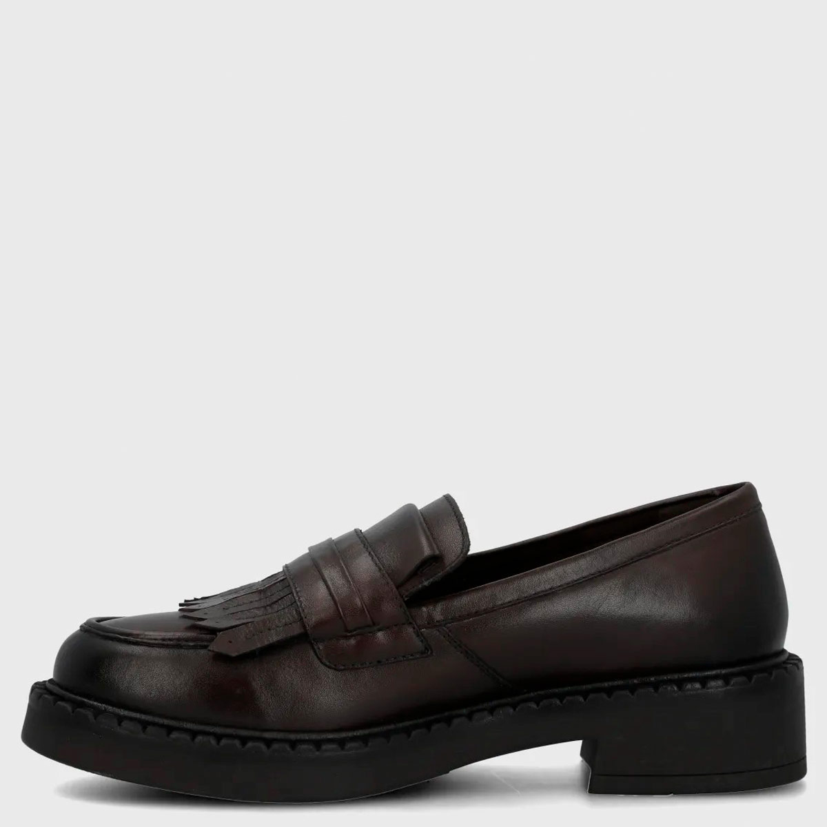 MOCASINES DE CUERO MUJER HUSH-PUPPIES MARRÓN FLIPY  - 4