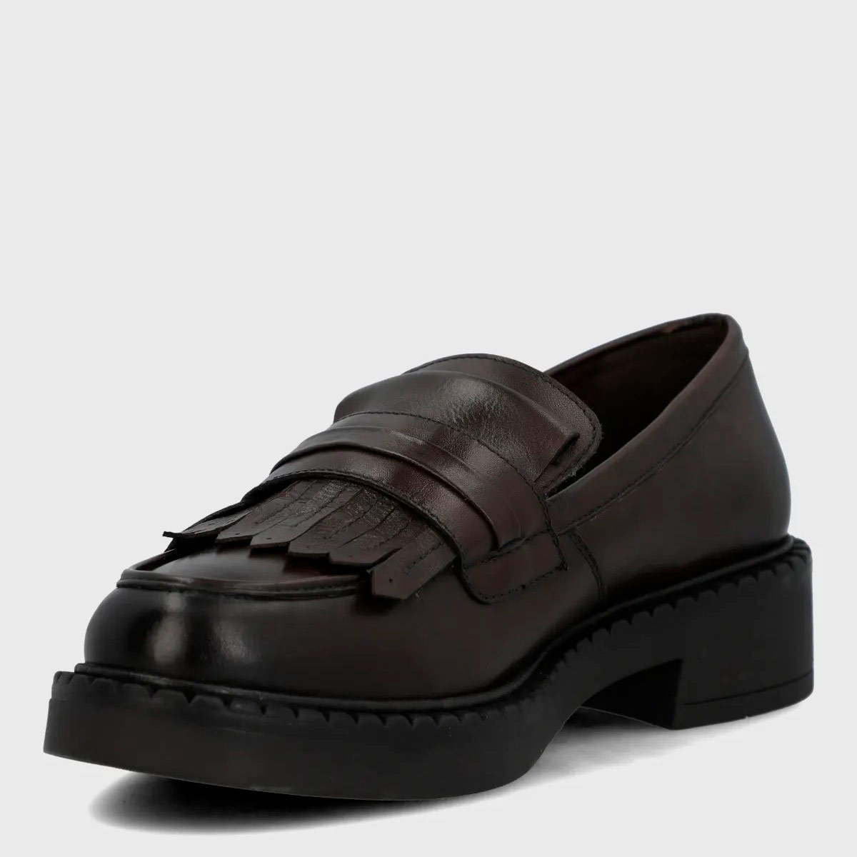 MOCASINES DE CUERO MUJER HUSH-PUPPIES MARRÓN FLIPY  - 5