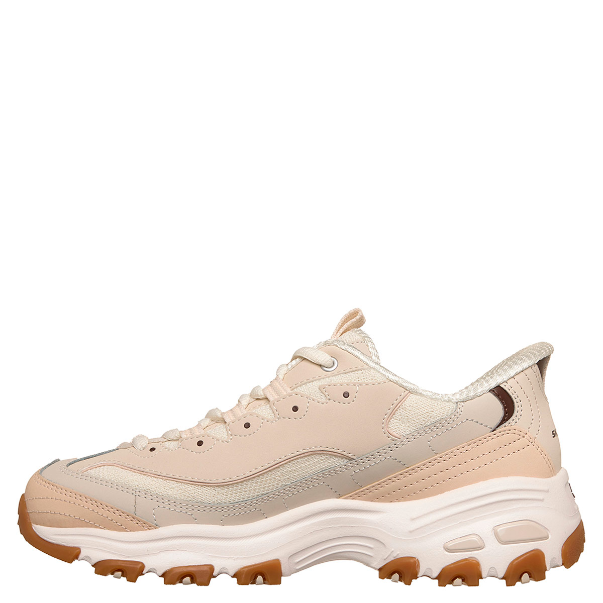 ZAPATILLAS MUJER SKECHERS URBANAS CREMA DLITES - 3