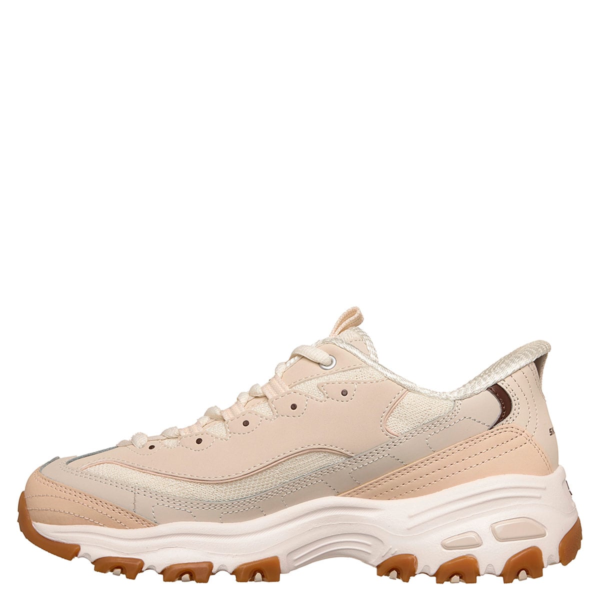 ZAPATILLAS MUJER SKECHERS URBANAS CREMA DLITES - 3