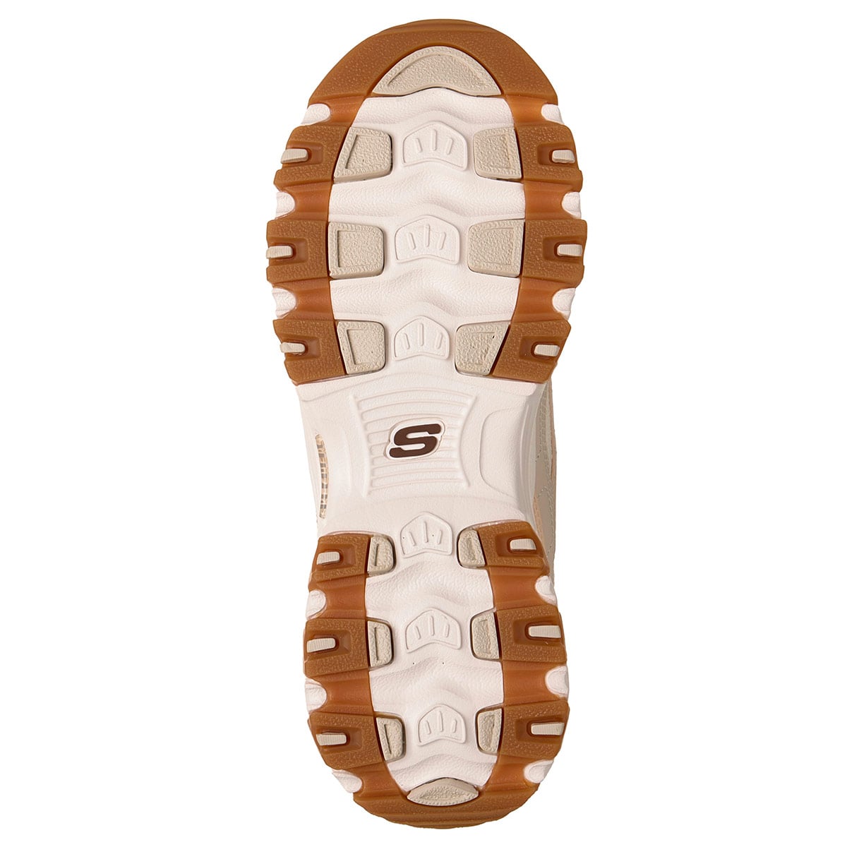ZAPATILLAS MUJER SKECHERS URBANAS CREMA DLITES - 5