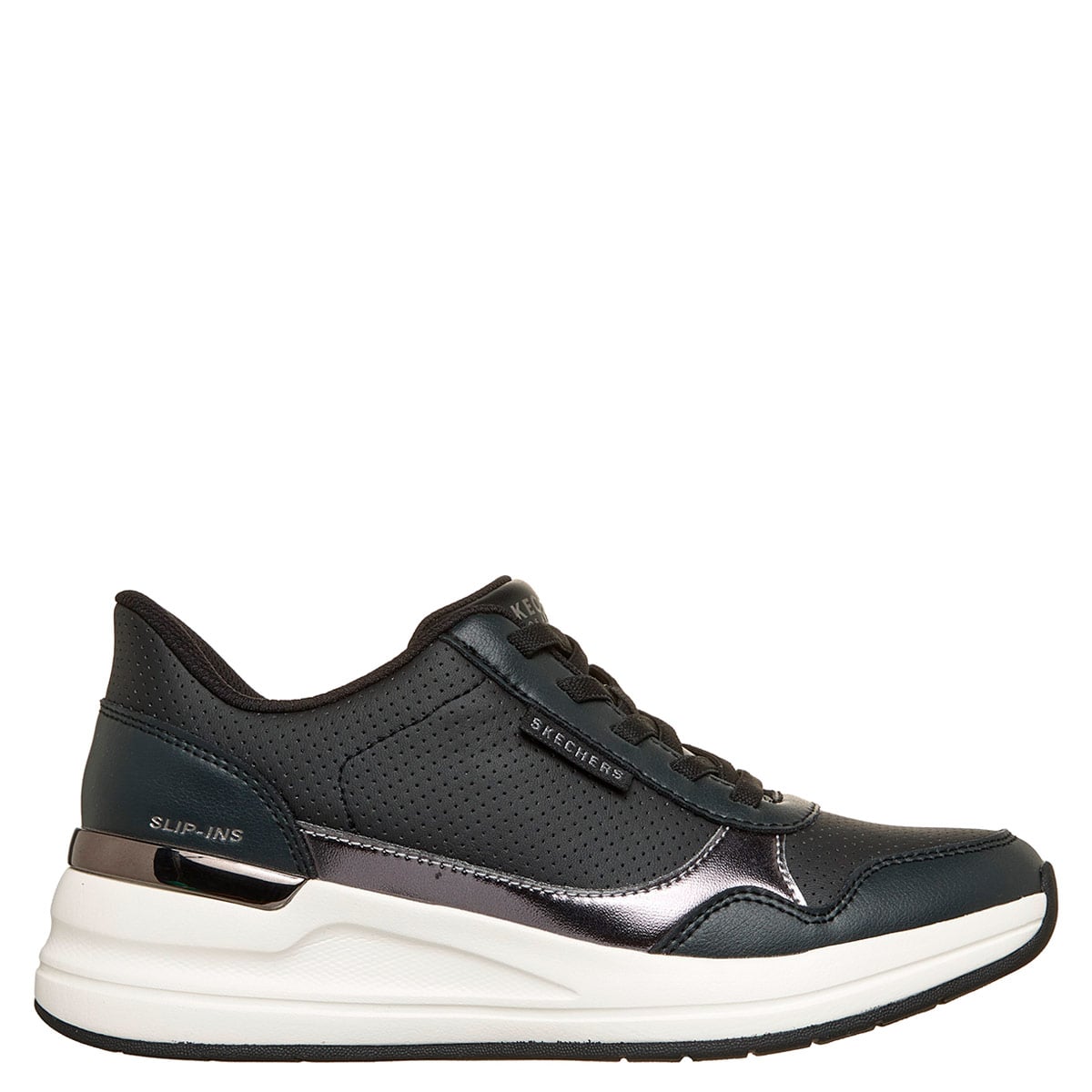 ZAPATILLAS MUJER SKECHERS URBANAS NEGRO BILLION - 1