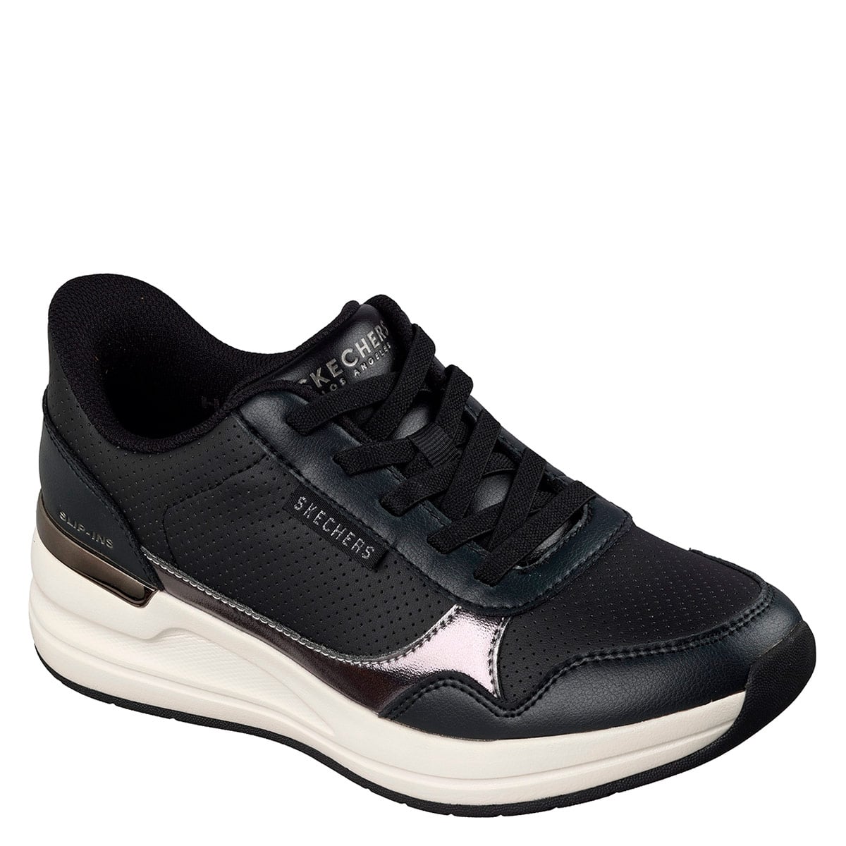 ZAPATILLAS MUJER SKECHERS URBANAS NEGRO BILLION - 2
