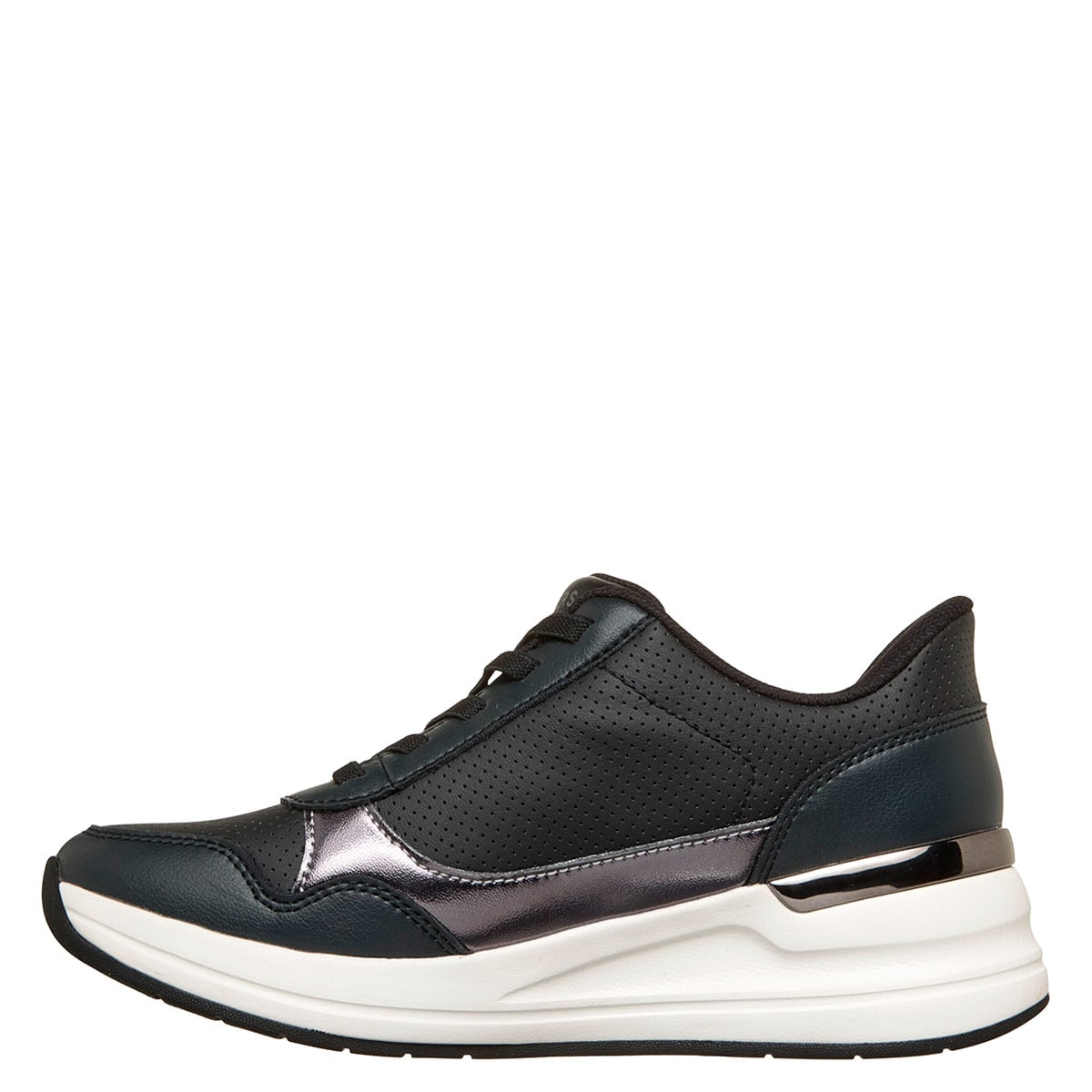 ZAPATILLAS MUJER SKECHERS URBANAS NEGRO BILLION - 4