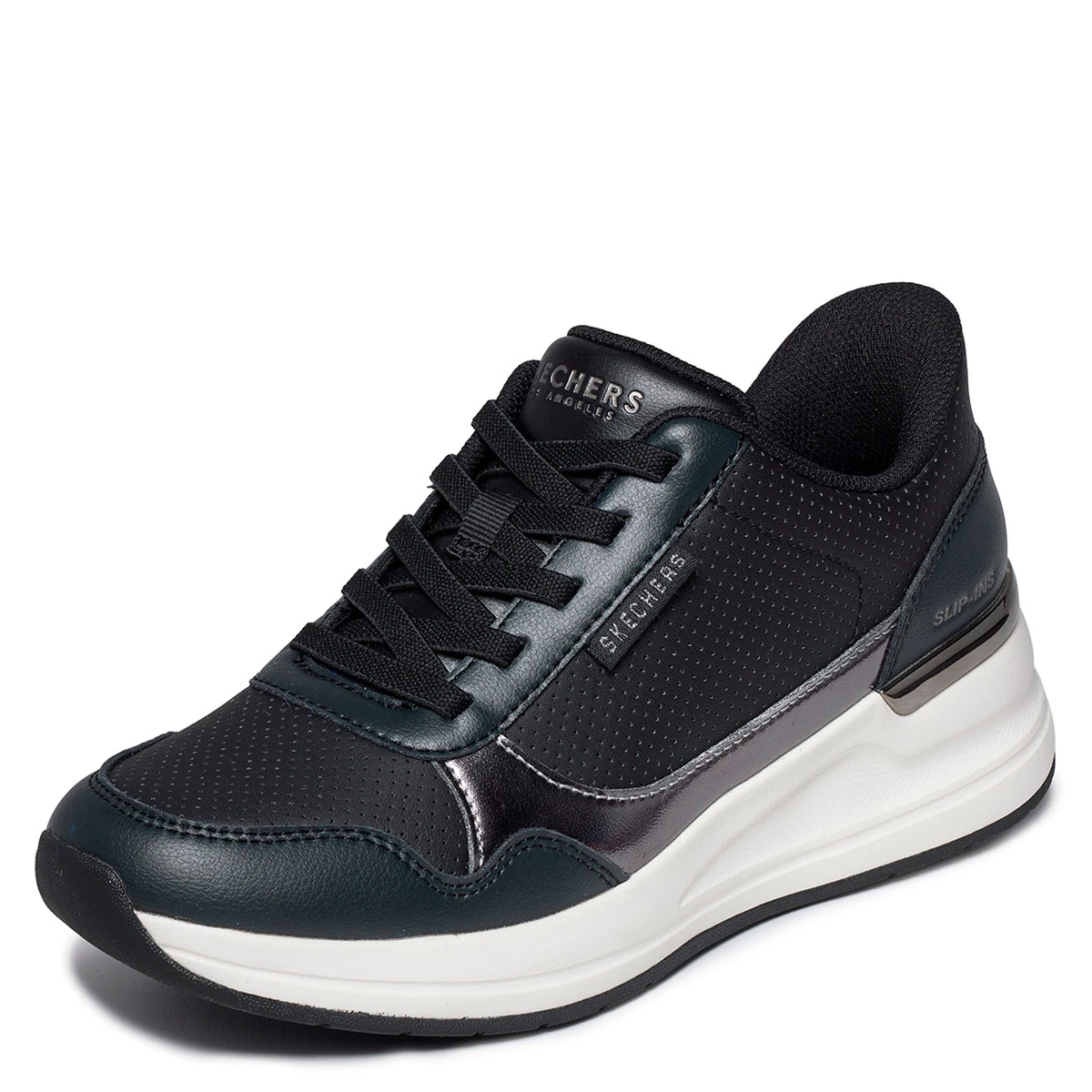 ZAPATILLAS MUJER SKECHERS URBANAS NEGRO BILLION - 3