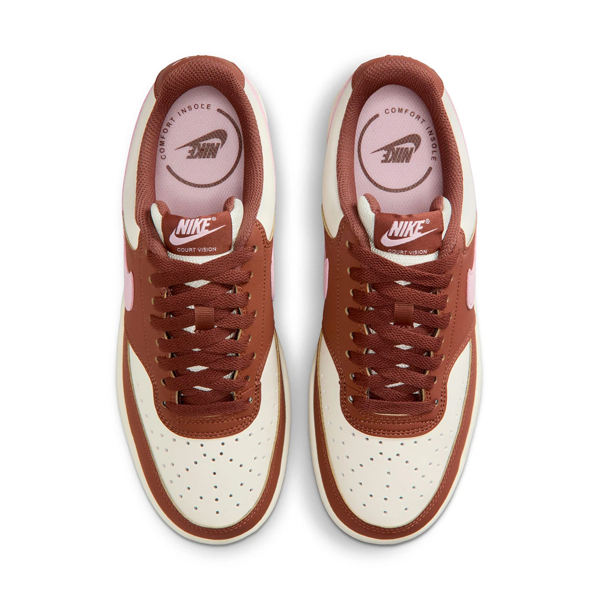 ZAPATILLAS MUJER NIKE URBANAS MARRÓN W NIKE COURT VISION LO P NBK - 2