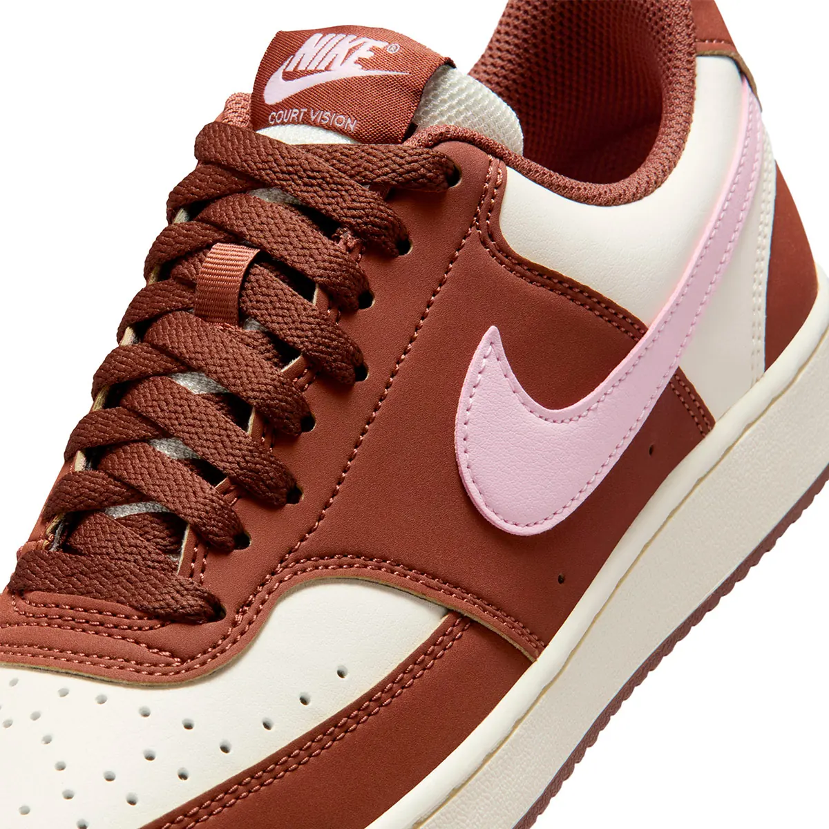 ZAPATILLAS MUJER NIKE URBANAS MARRÓN W NIKE COURT VISION LO P NBK - 4