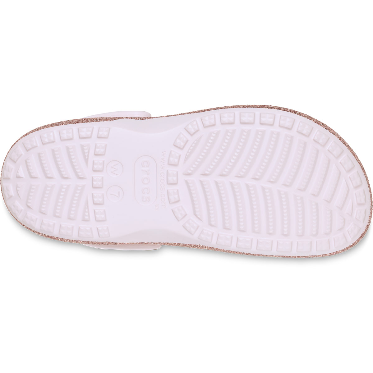 ZUECOS MUJER CROCS ROSADO BAYA PLATFORM GLITTER CLOG - 4