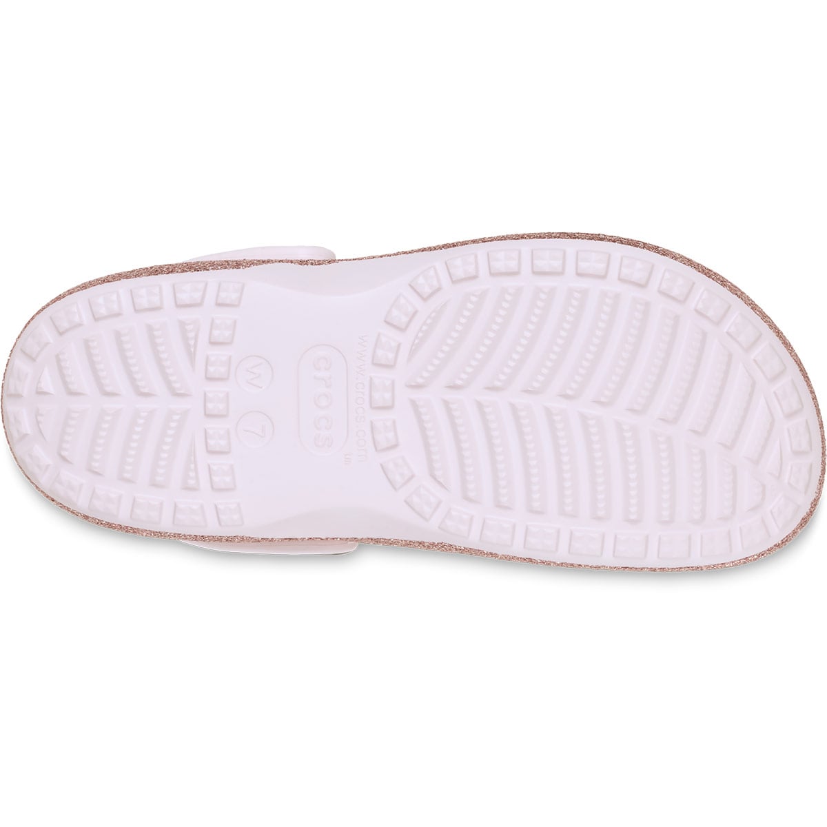 ZUECOS MUJER CROCS ROSADO BAYA PLATFORM GLITTER CLOG - 4