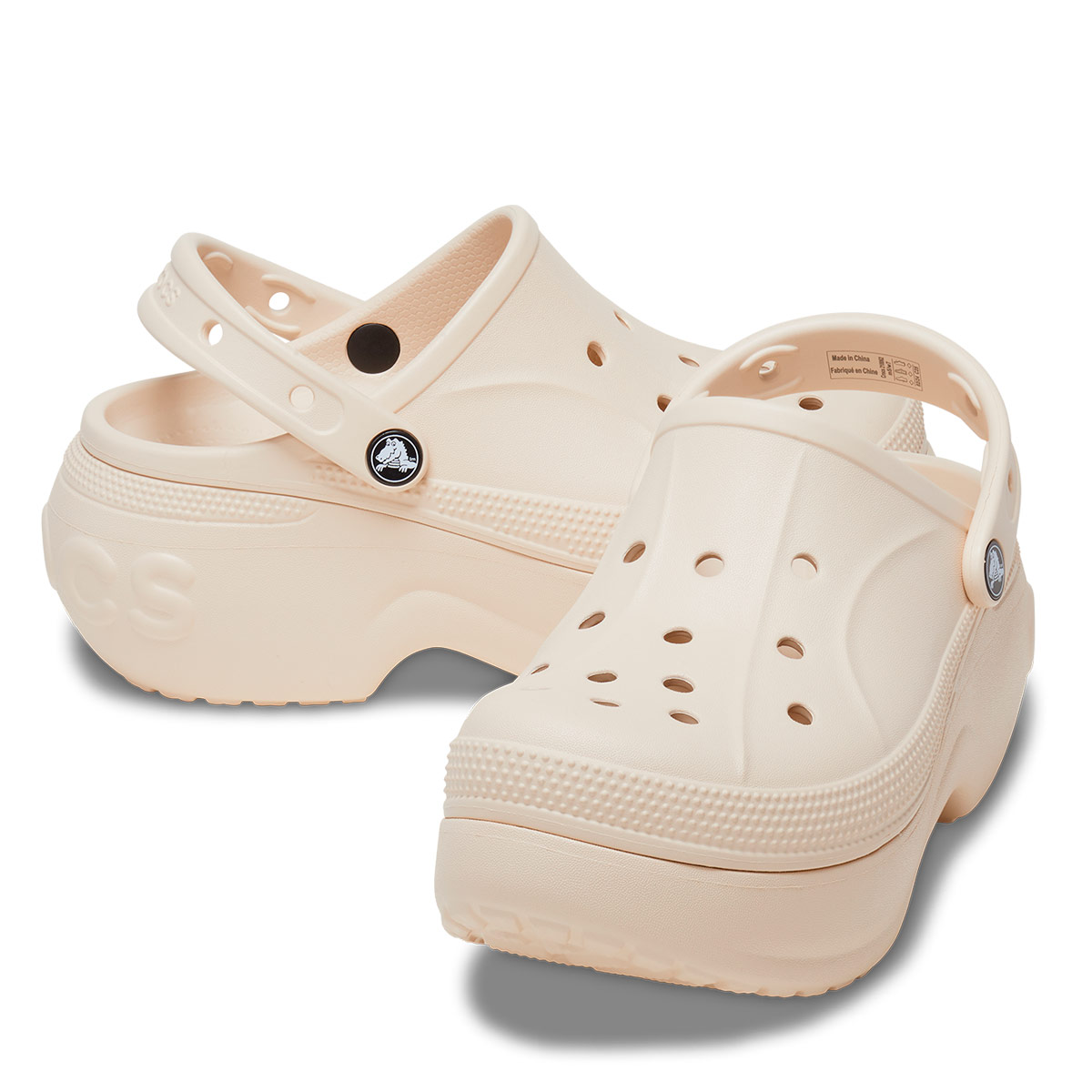 ZUECOS MUJER CROCS BEIGE BELLA CLOG  - 2