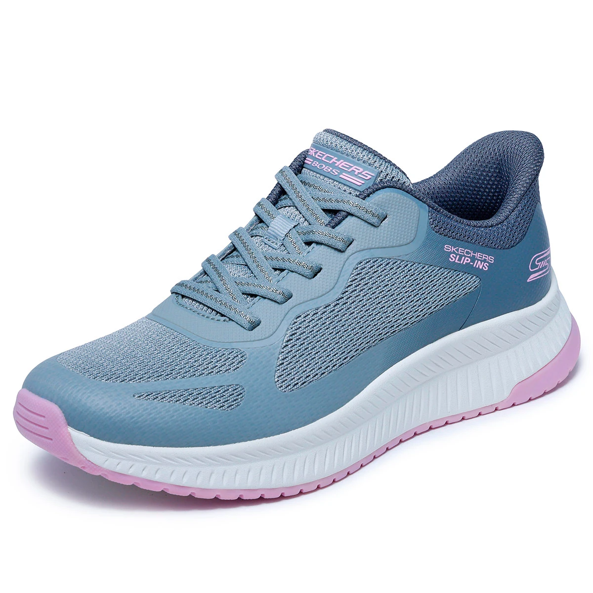 ZAPATILLAS MUJER SKECHERS URBANAS GRIS BOBS SQUAD - 3