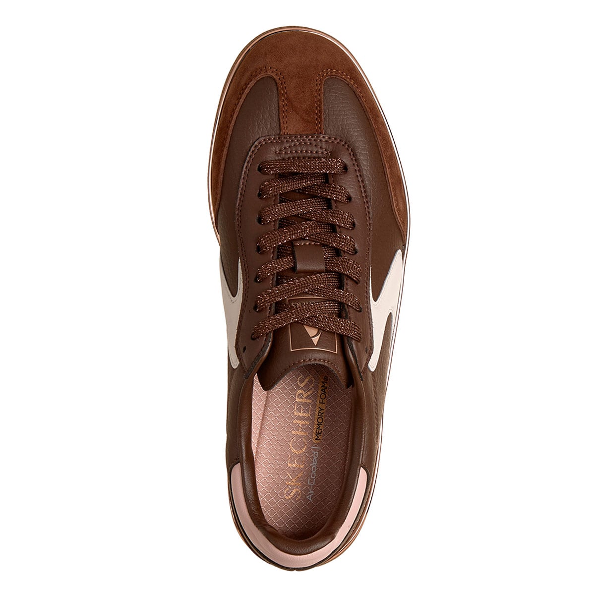 ZAPATILLAS MUJER SKECHERS URBANAS MARRÓN HOTSHOT - 4