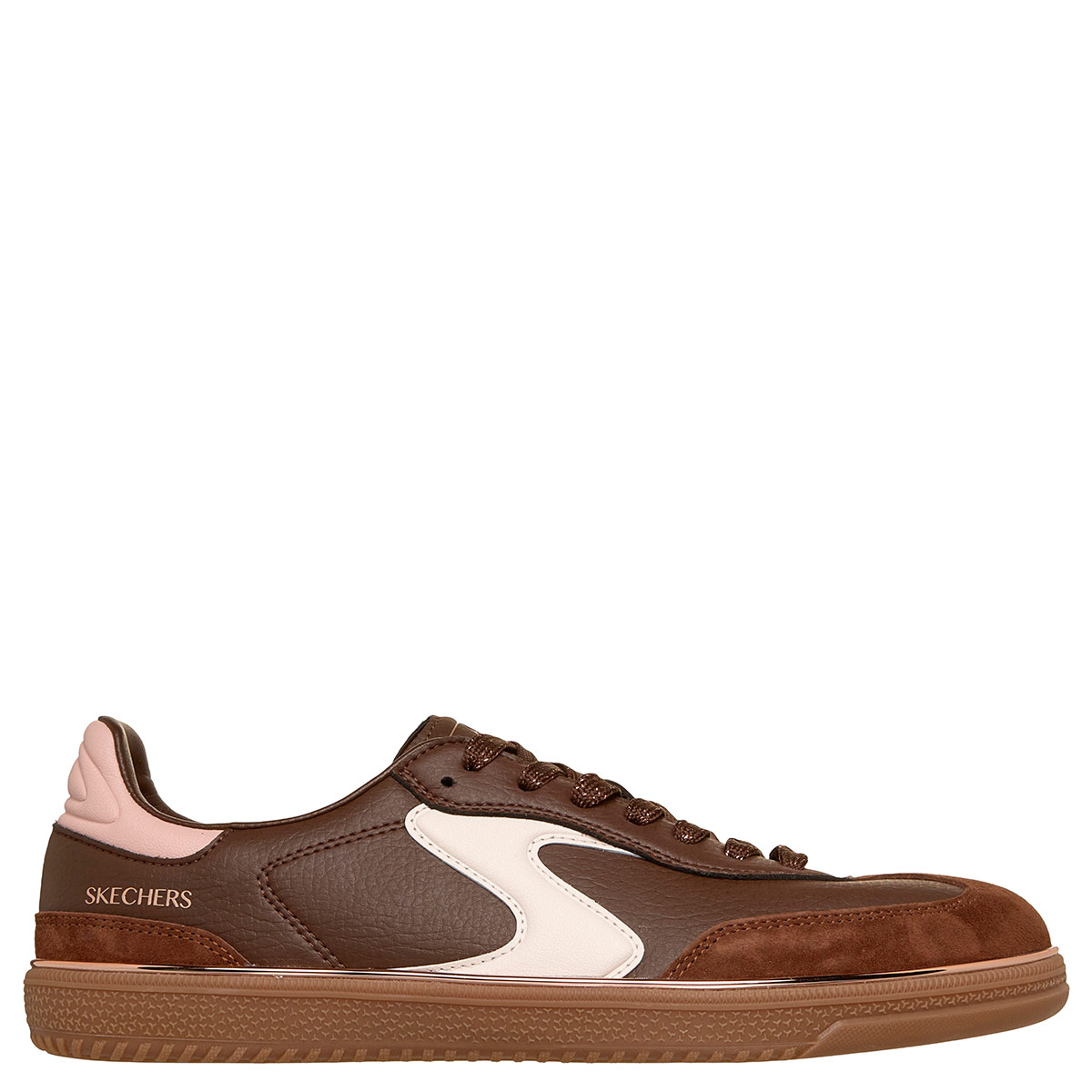 ZAPATILLAS MUJER SKECHERS URBANAS MARRÓN HOTSHOT - 1