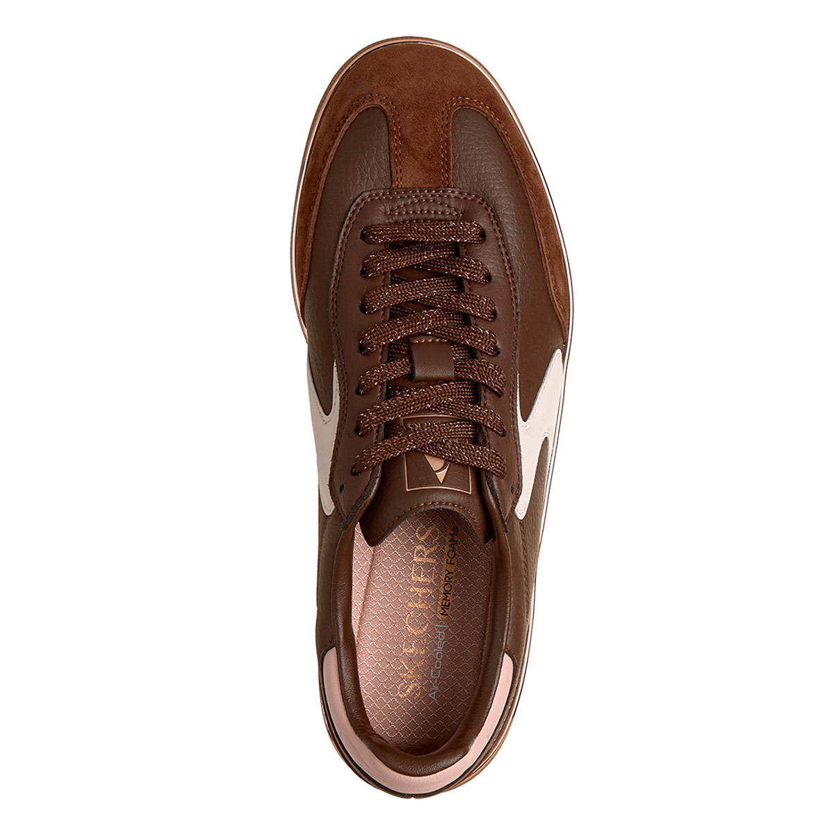 ZAPATILLAS MUJER SKECHERS URBANAS MARRÓN HOTSHOT - 4