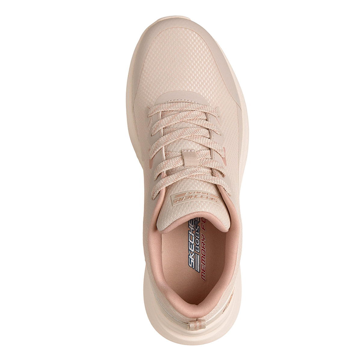 ZAPATILLAS MUJER SKECHERS URBANAS CREMA BOBS MODA FLEX - 5