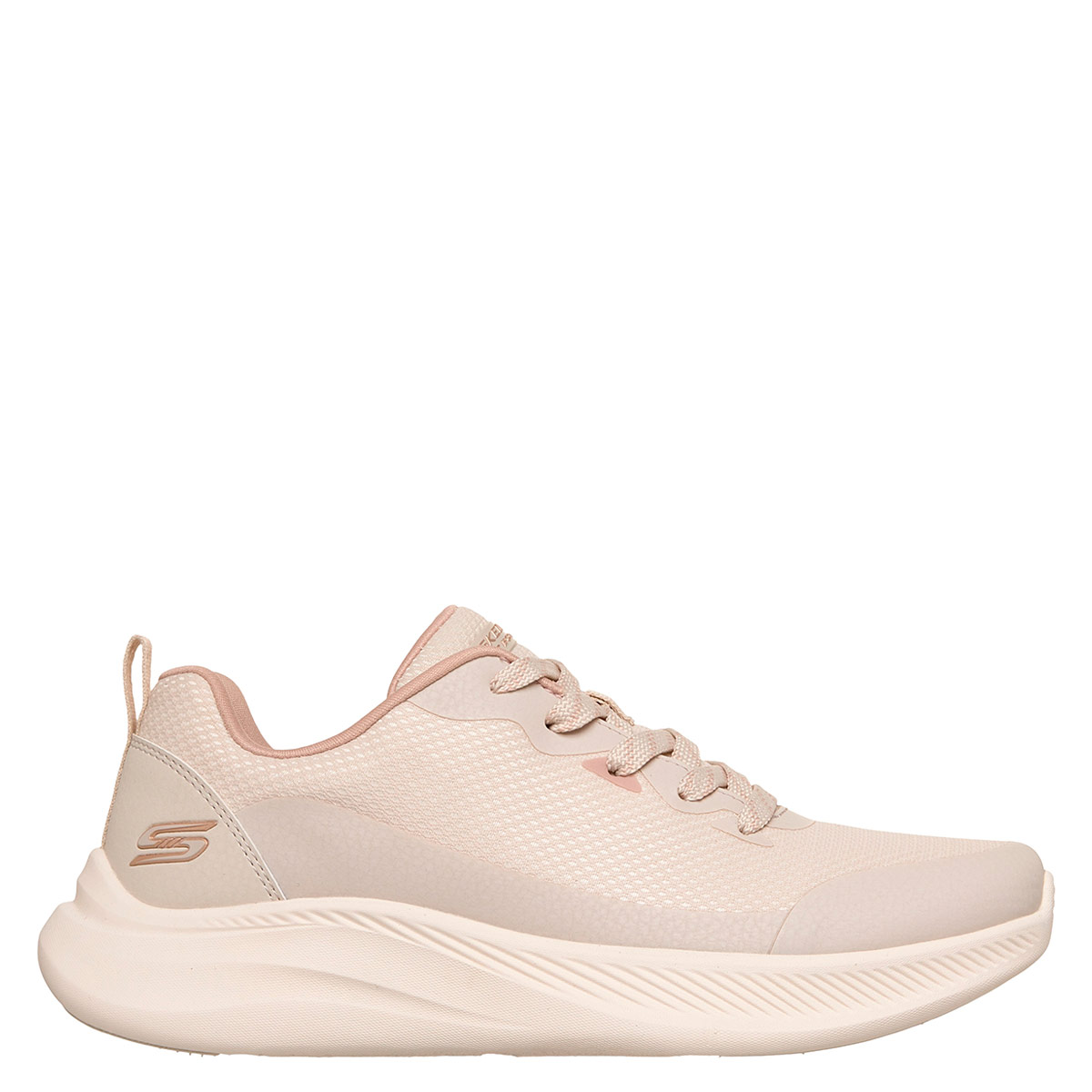 ZAPATILLAS MUJER SKECHERS URBANAS CREMA BOBS MODA FLEX - 1
