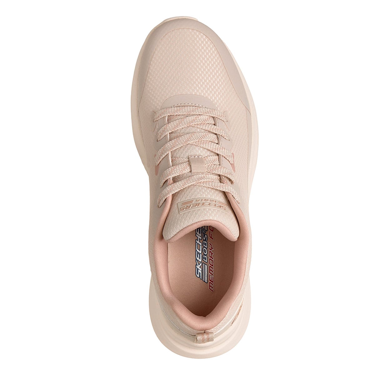 ZAPATILLAS MUJER SKECHERS URBANAS CREMA BOBS MODA FLEX - 5