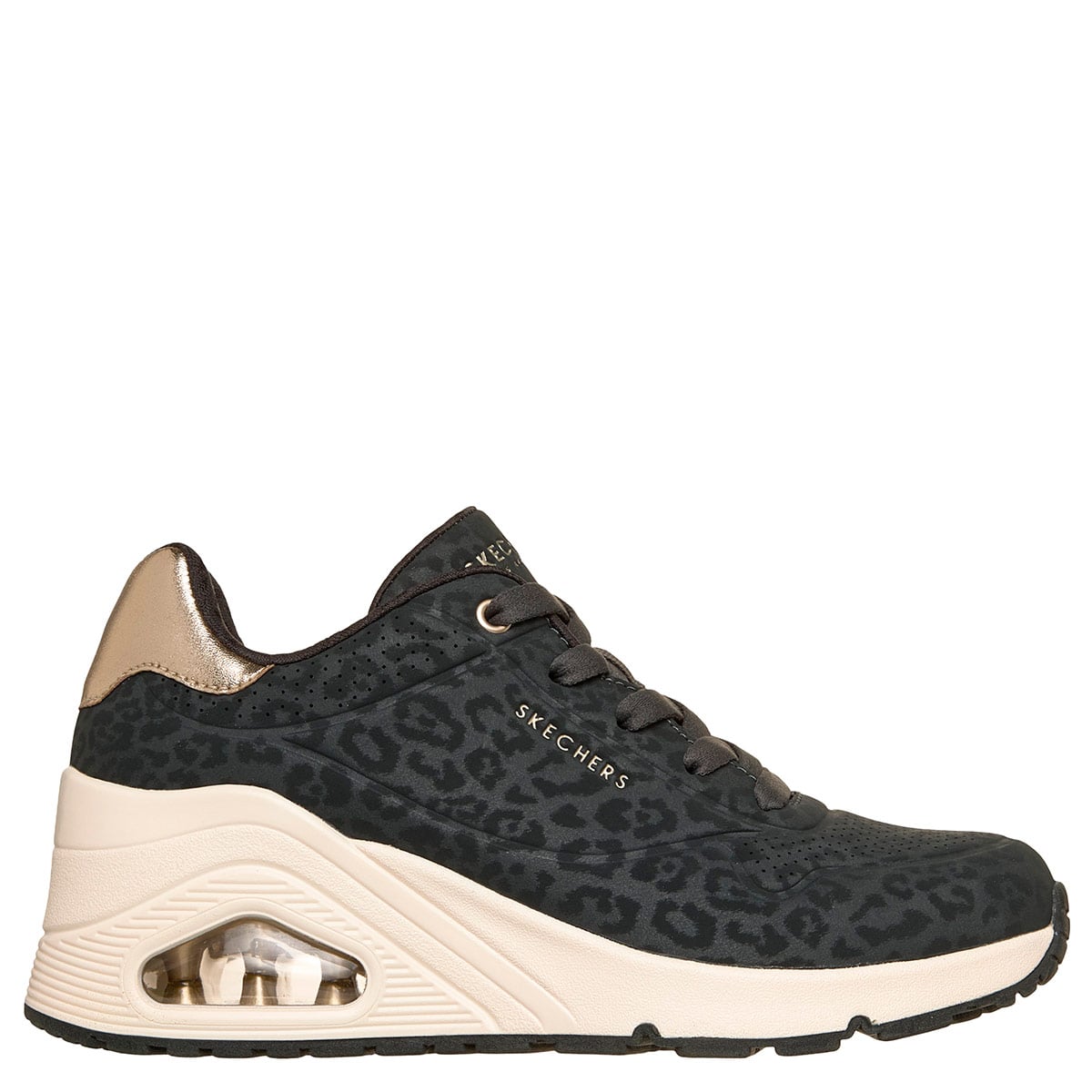 ZAPATILLAS MUJER SKECHERS URBANAS NEGRO UNO WEDGE - 1