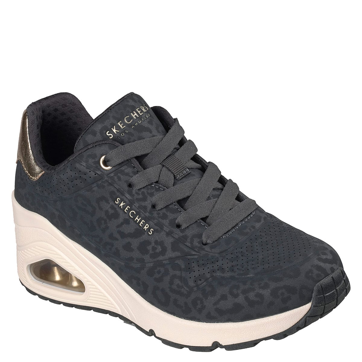 ZAPATILLAS MUJER SKECHERS URBANAS NEGRO UNO WEDGE - 2