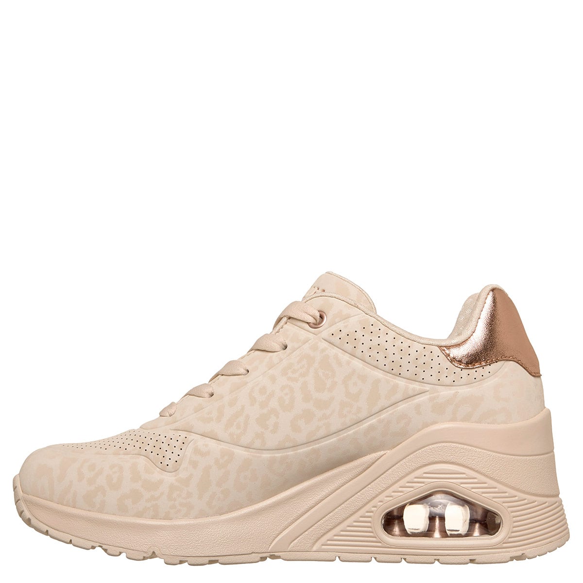 ZAPATILLAS MUJER SKECHERS URBANAS CREMA UNO WEDGE - 3