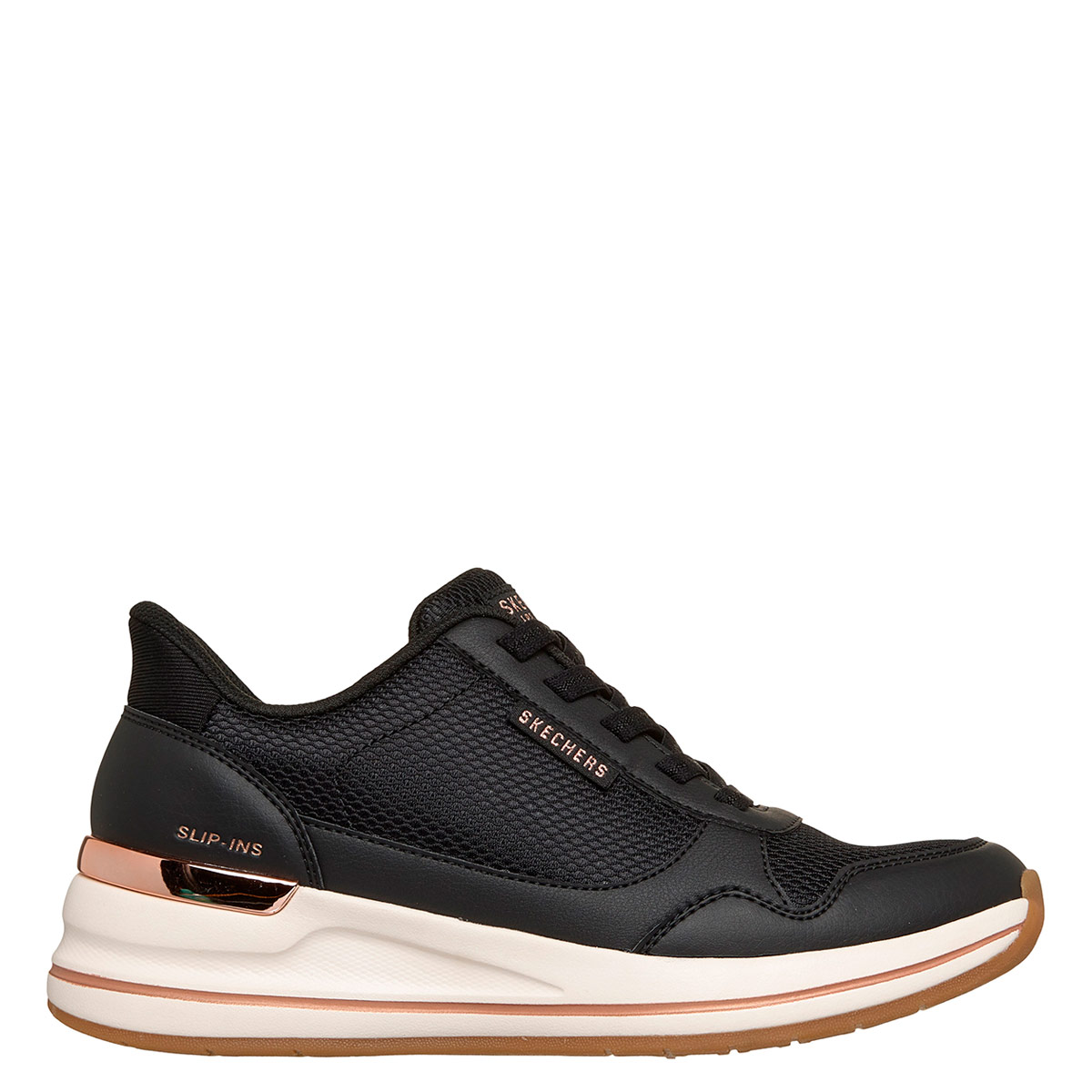 ZAPATILLAS MUJER SKECHERS URBANAS NEGRO BILLION - 1