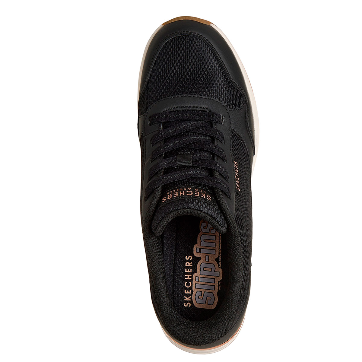 ZAPATILLAS MUJER SKECHERS URBANAS NEGRO BILLION - 4