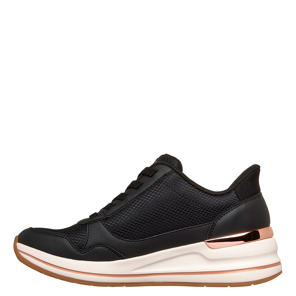 ZAPATILLAS MUJER SKECHERS URBANAS NEGRO BILLION - 3