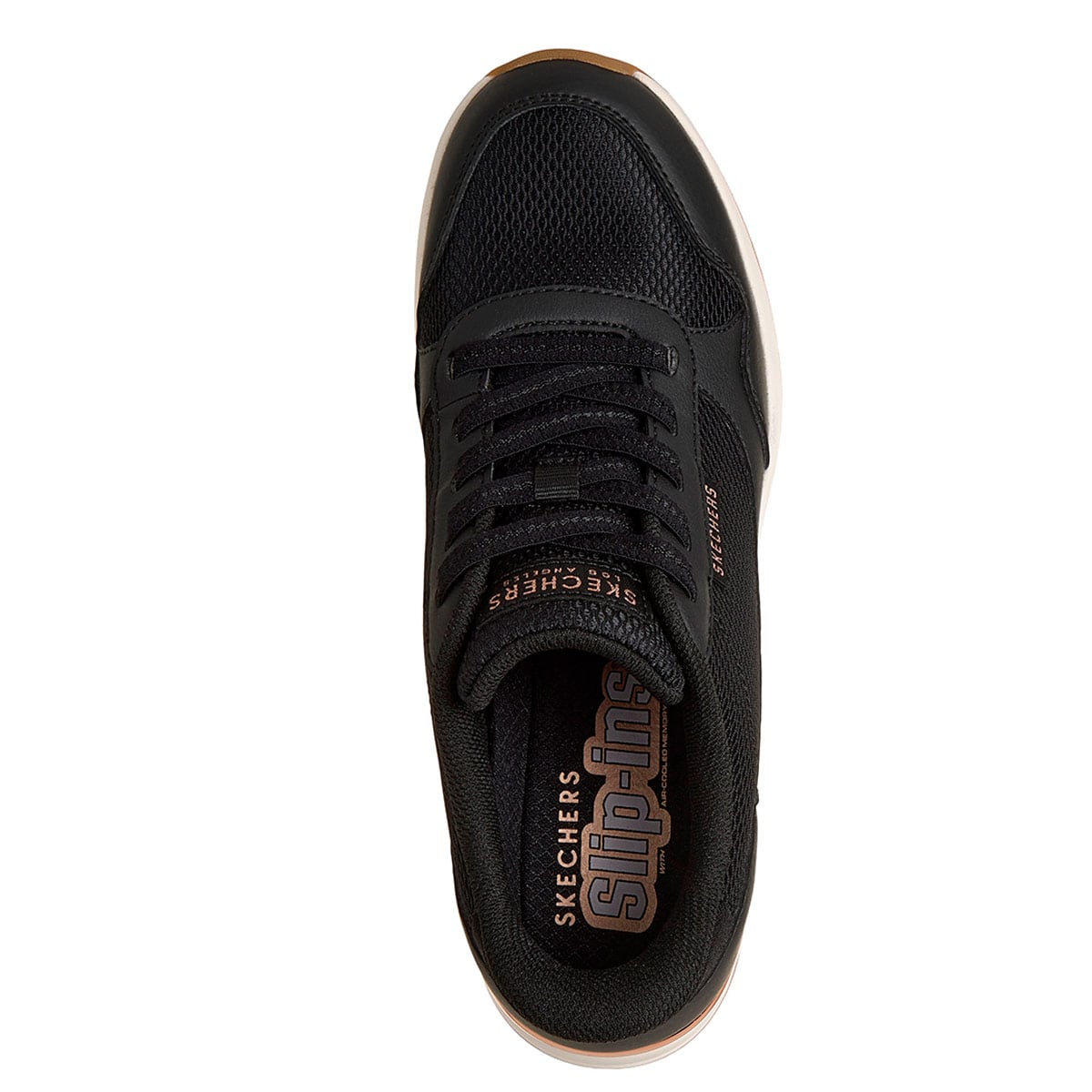 ZAPATILLAS MUJER SKECHERS URBANAS NEGRO BILLION - 4