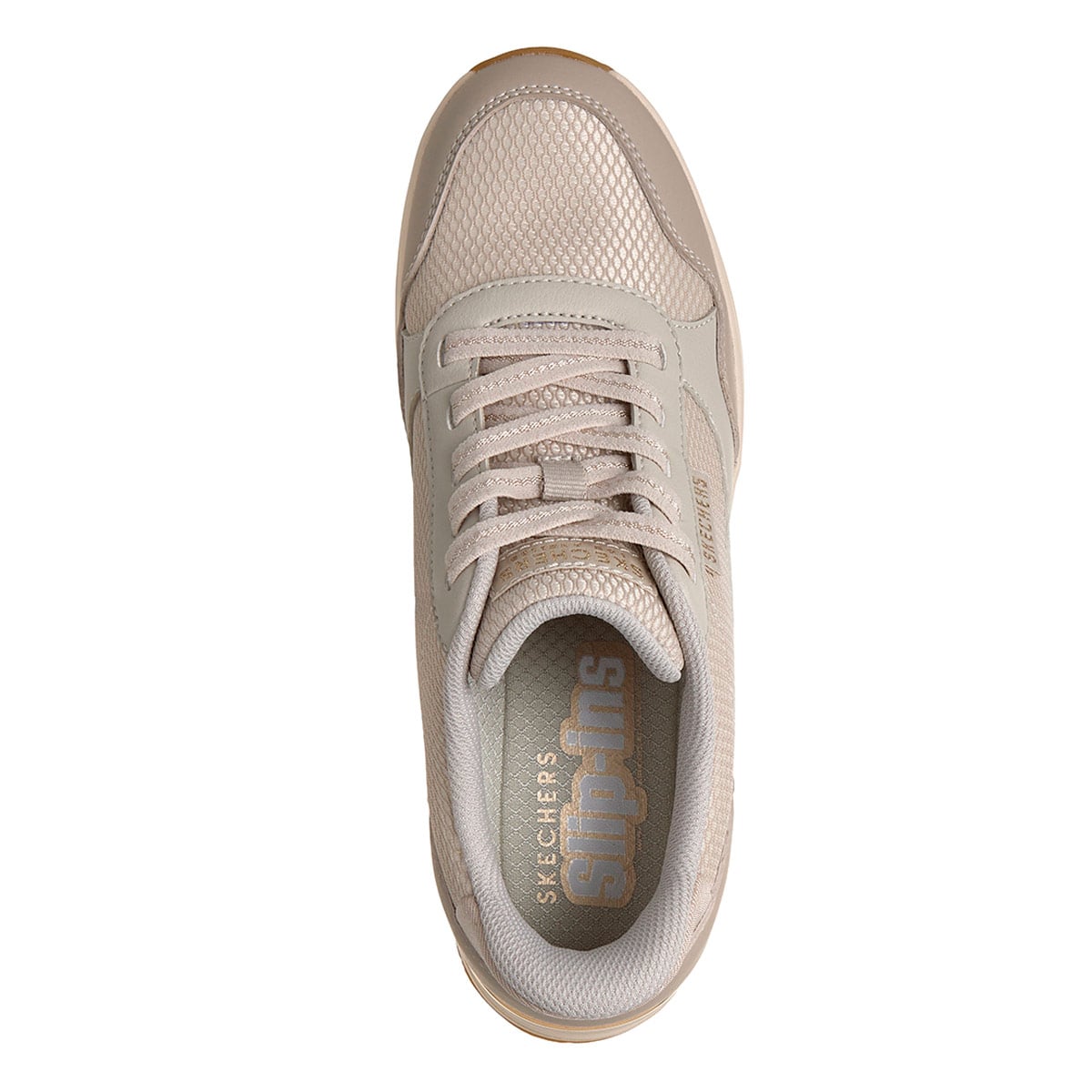 ZAPATILLAS MUJER SKECHERS URBANAS CREMA BILLION - 4