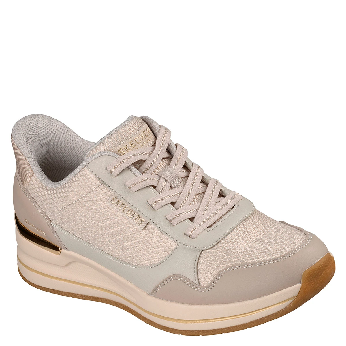 ZAPATILLAS MUJER SKECHERS URBANAS CREMA BILLION - 2