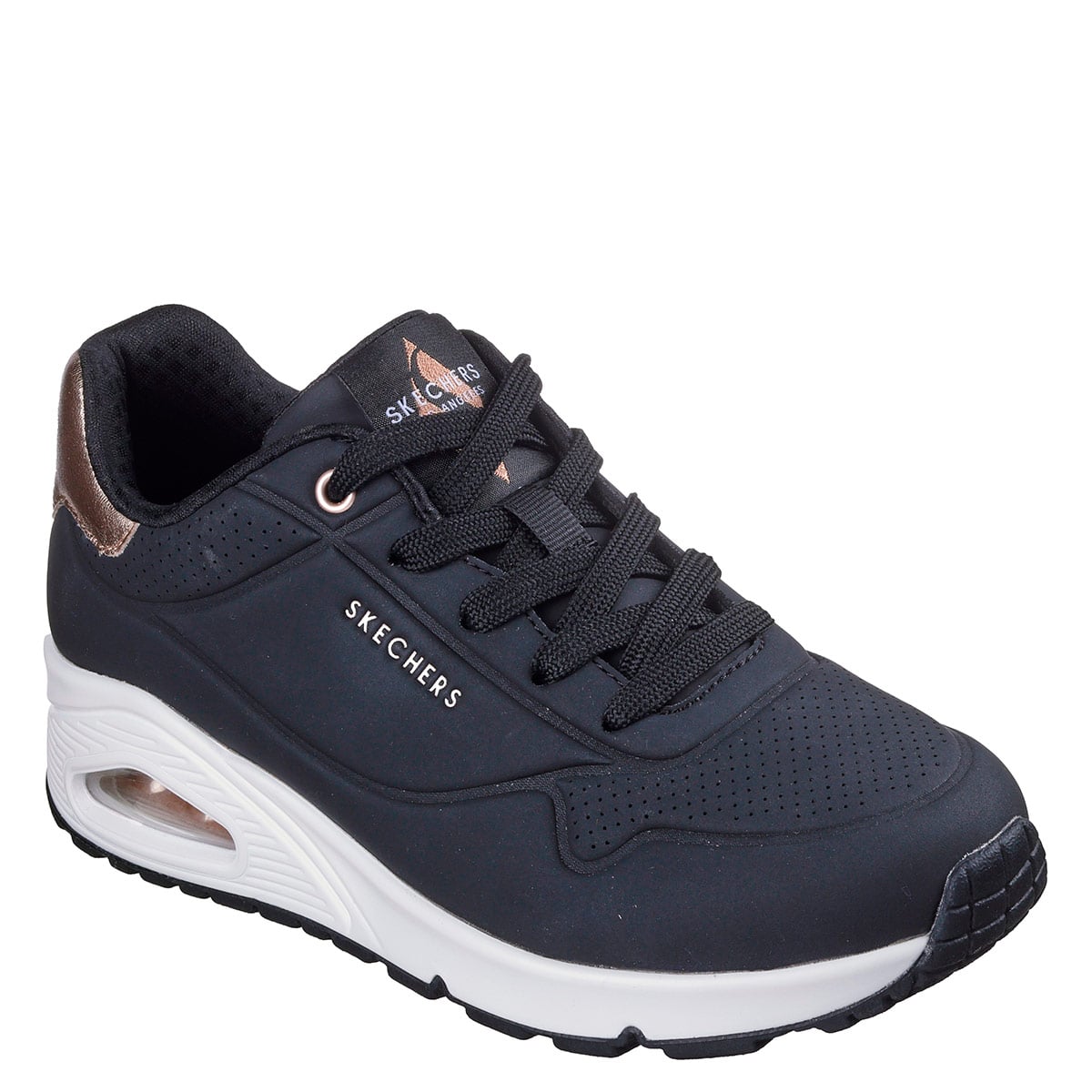 ZAPATILLAS MUJER SKECHERS URBANAS NEGRO UNO - 2