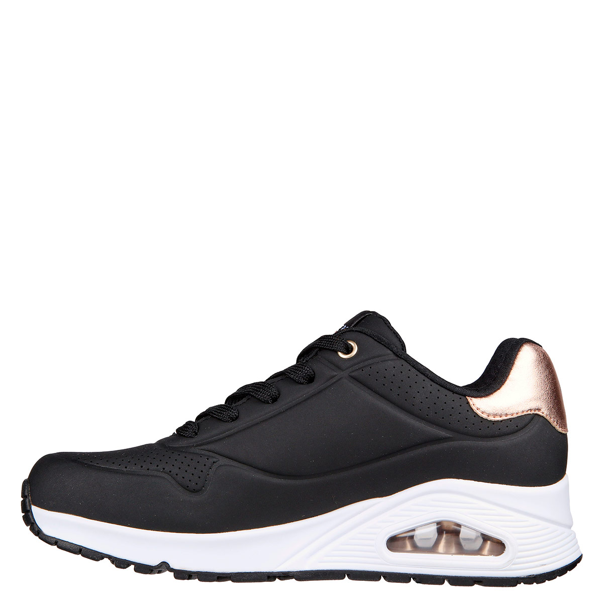 ZAPATILLAS MUJER SKECHERS URBANAS NEGRO UNO - 3