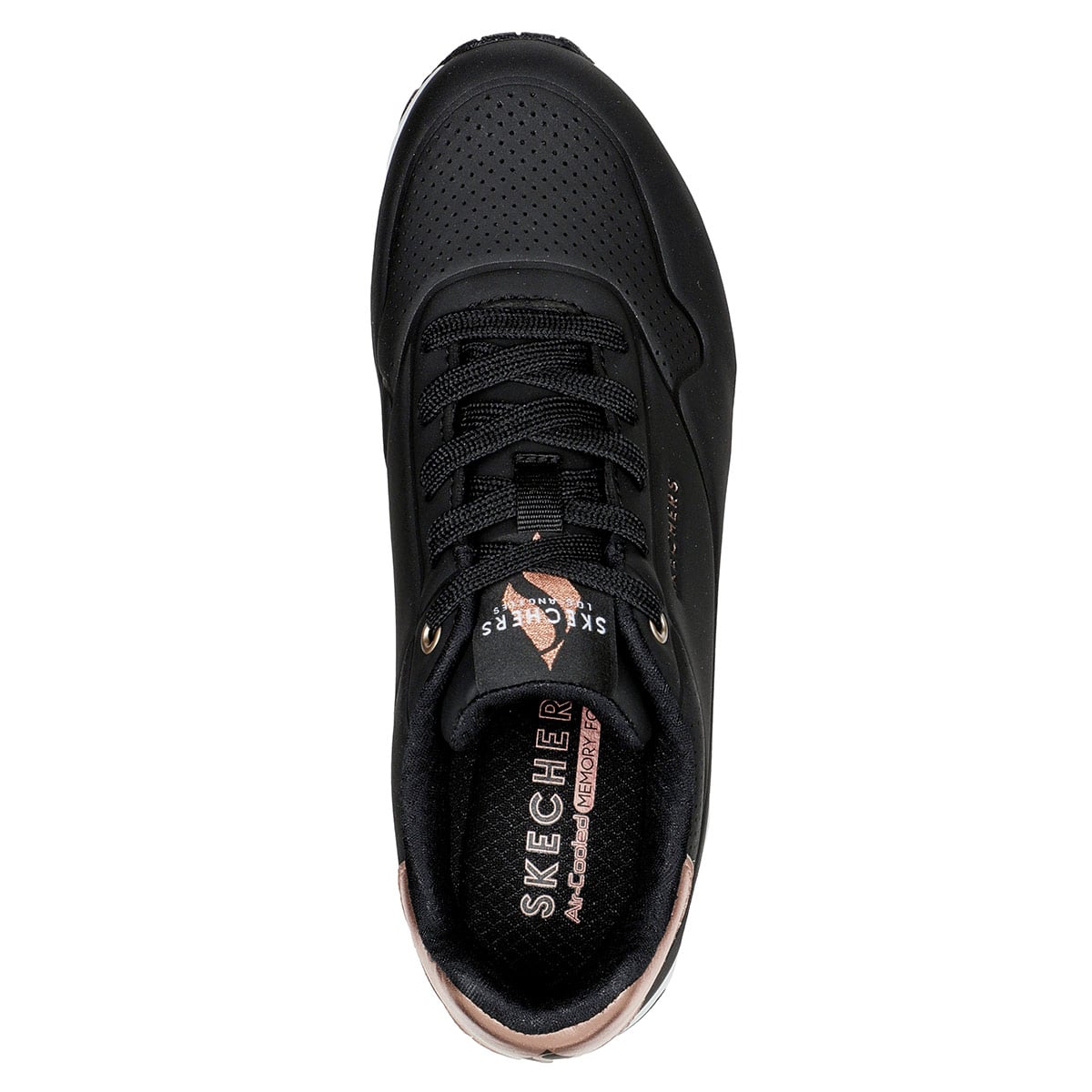 ZAPATILLAS MUJER SKECHERS URBANAS NEGRO UNO - 4