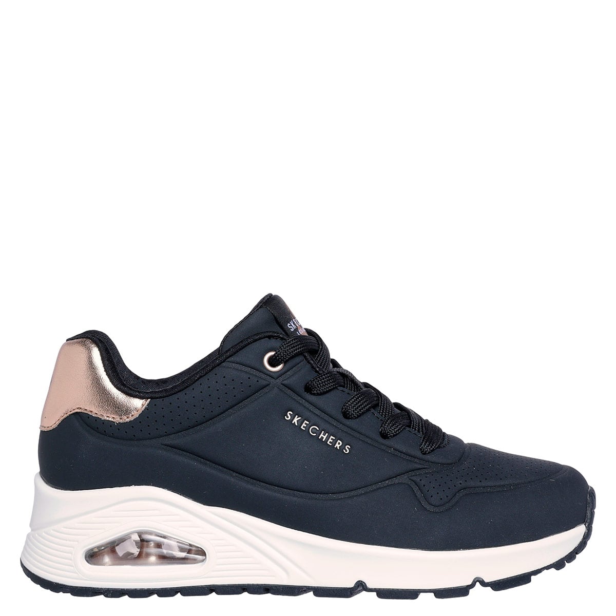 ZAPATILLAS MUJER SKECHERS URBANAS NEGRO UNO - 1