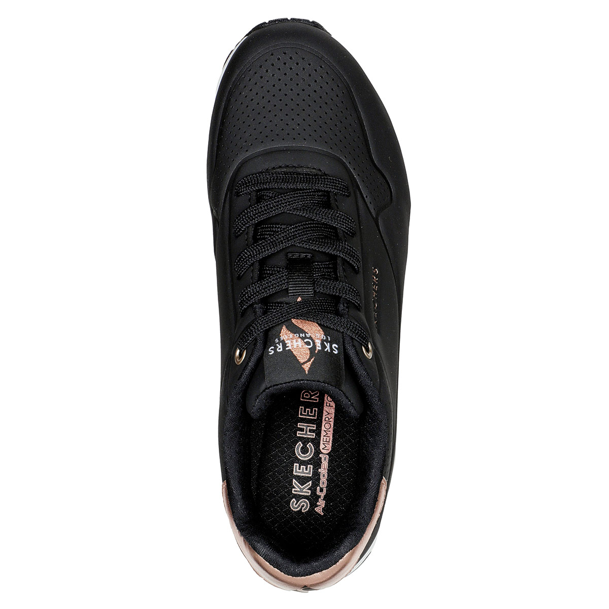 ZAPATILLAS MUJER SKECHERS URBANAS NEGRO UNO - 4