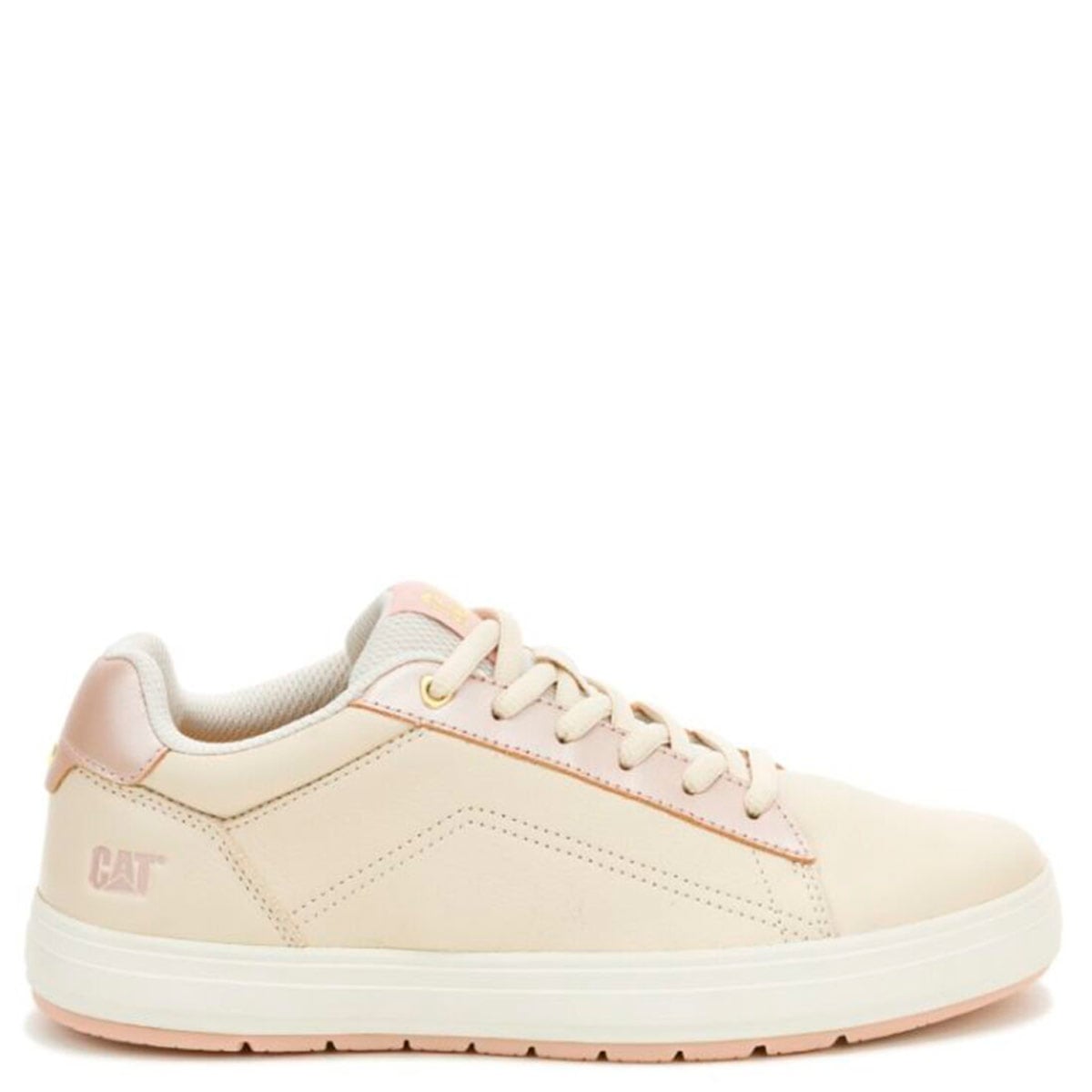 ZAPATILLAS MUJER CATERPILLAR URBANAS BEIGE CUERO - 1