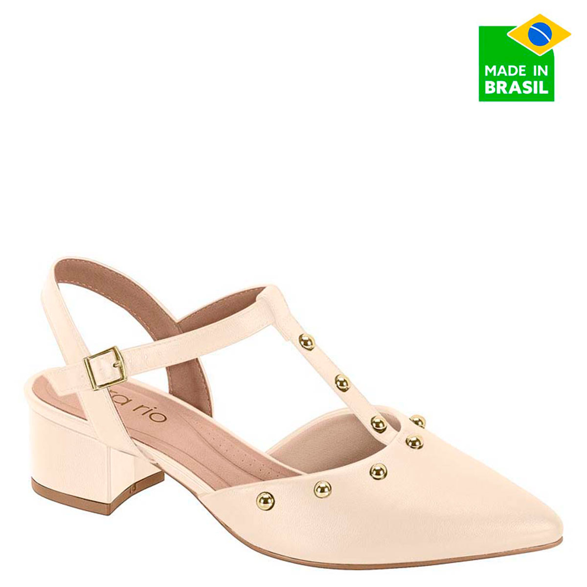 ZAPATOS DE VESTIR MUJER BEIRA RIO CREMA - 1