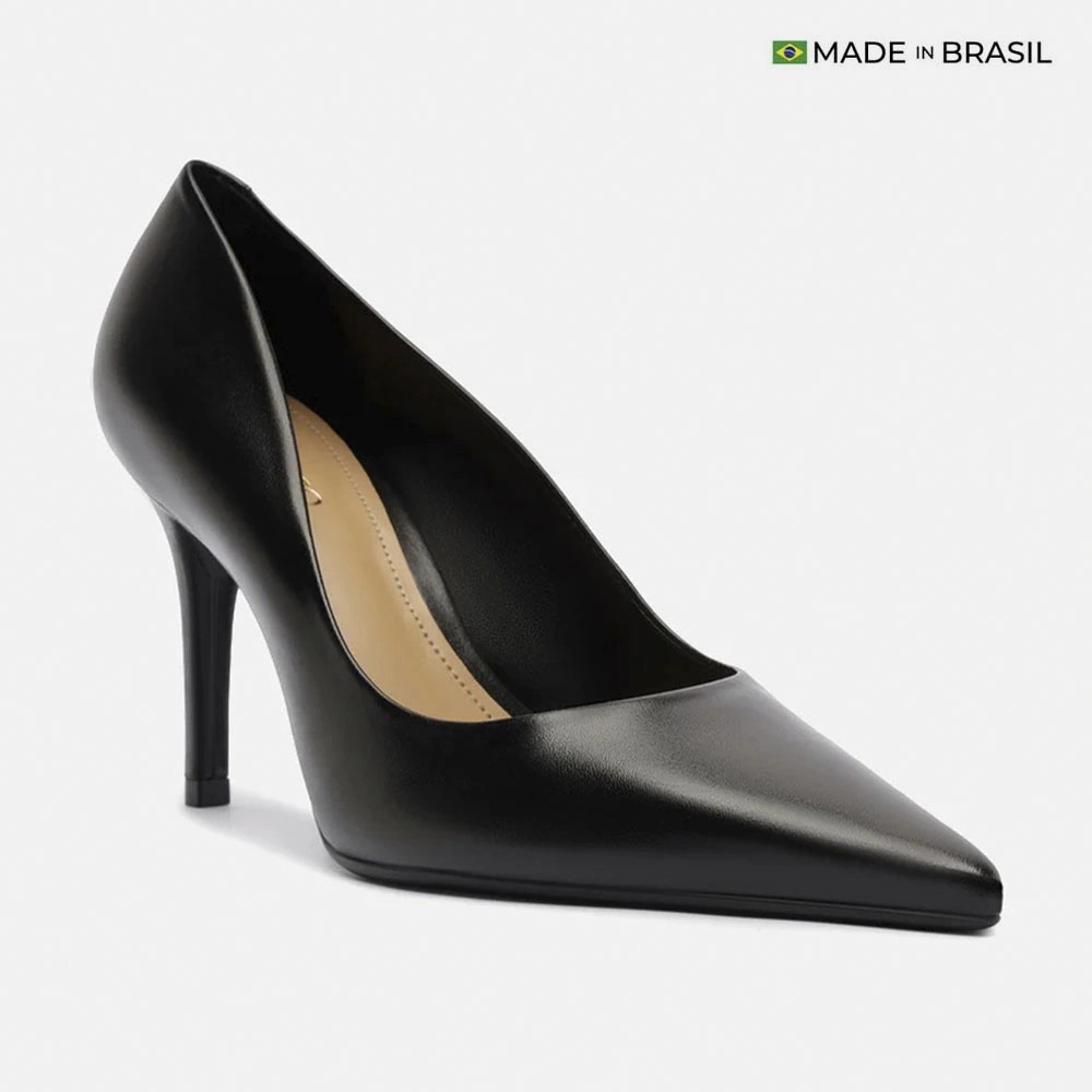 ZAPATOS DE VESTIR CUERO MUJER AREZZO NEGRO - 2