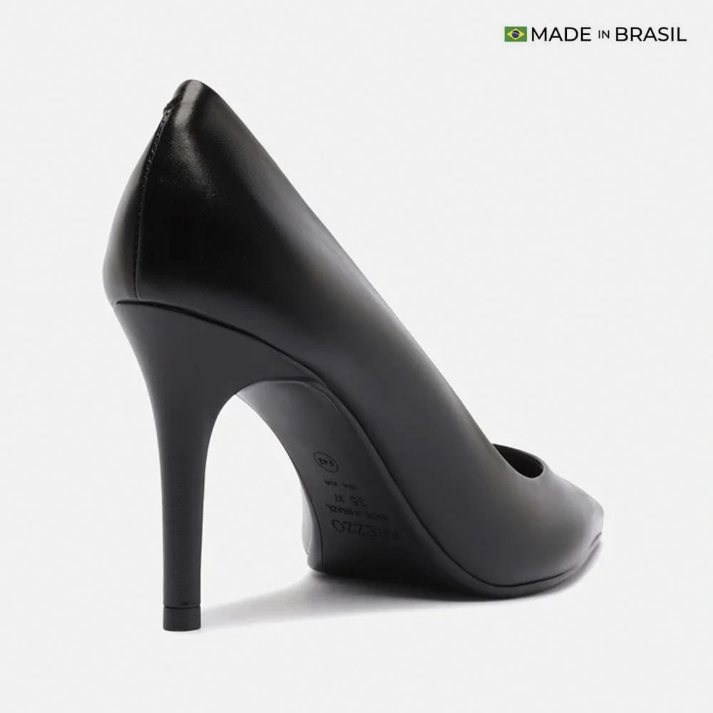 ZAPATOS DE VESTIR CUERO MUJER AREZZO NEGRO - 3