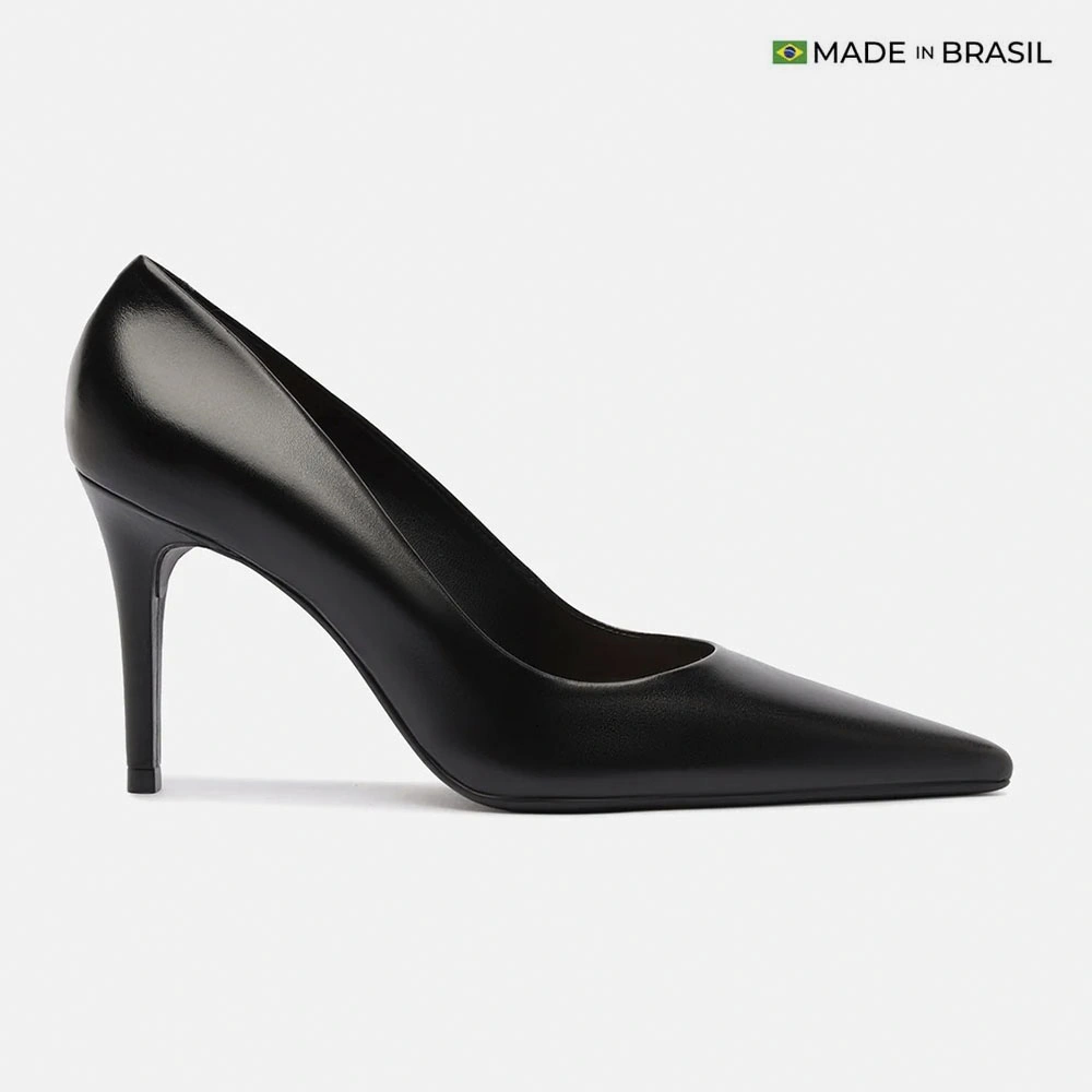 ZAPATOS DE VESTIR CUERO MUJER AREZZO NEGRO - 1