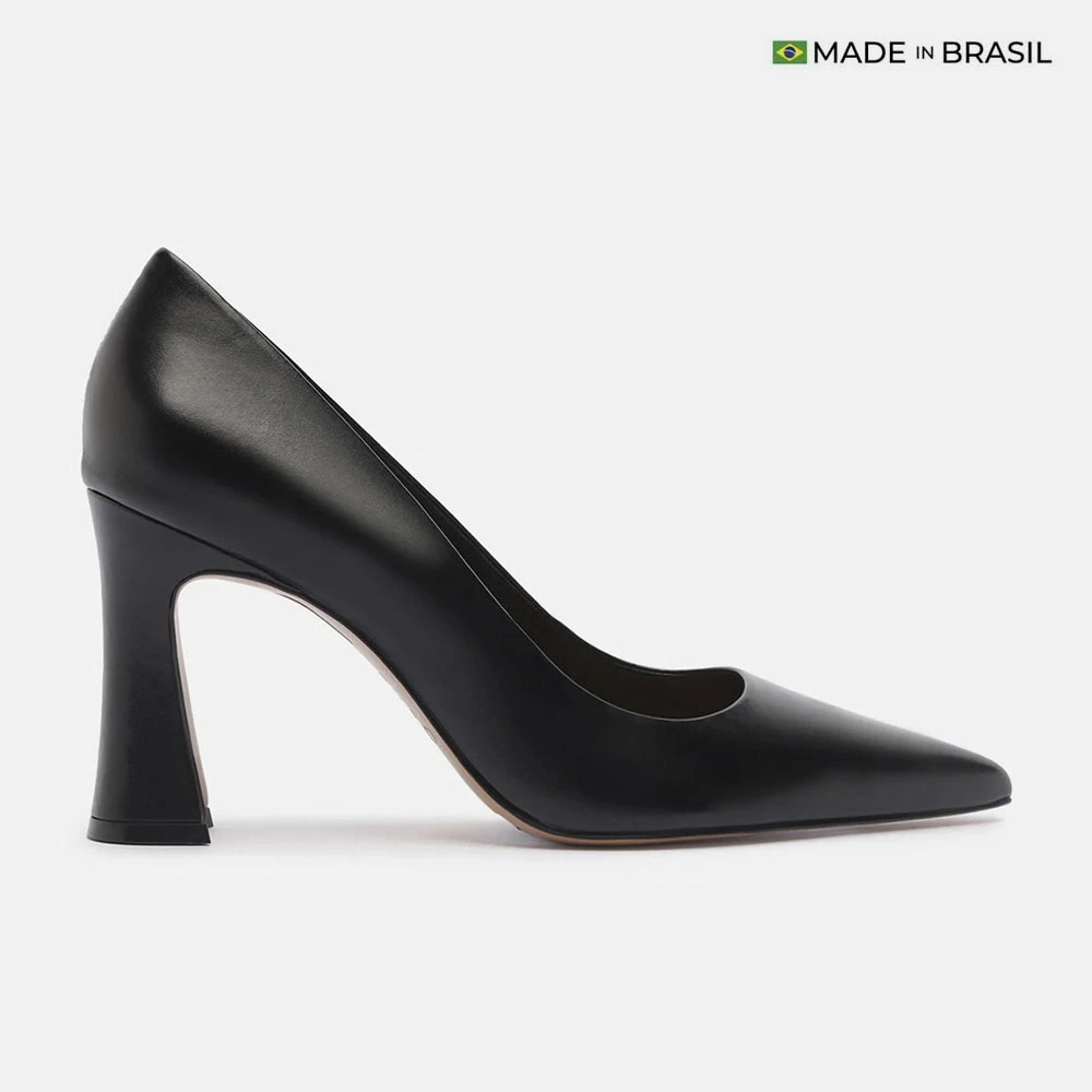 ZAPATOS DE VESTIR CUERO MUJER AREZZO NEGRO - 1