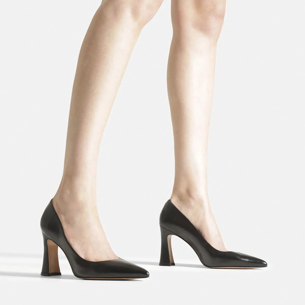 ZAPATOS DE VESTIR CUERO MUJER AREZZO NEGRO - 6
