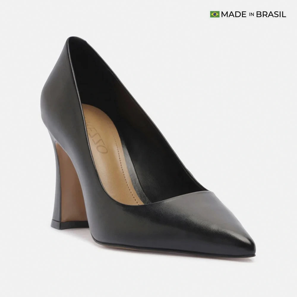 ZAPATOS DE VESTIR CUERO MUJER AREZZO NEGRO - 2