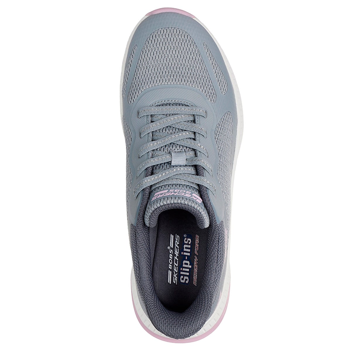ZAPATILLAS MUJER SKECHERS URBANAS GRIS BOBS SQUAD - 5
