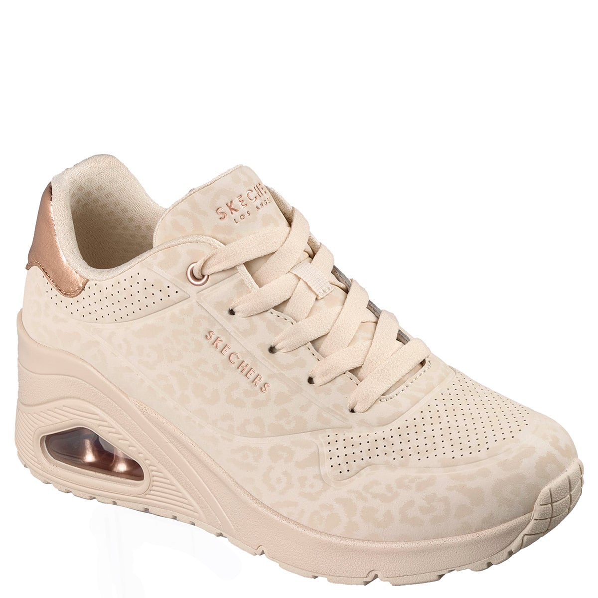 ZAPATILLAS MUJER SKECHERS URBANAS CREMA UNO WEDGE - 2