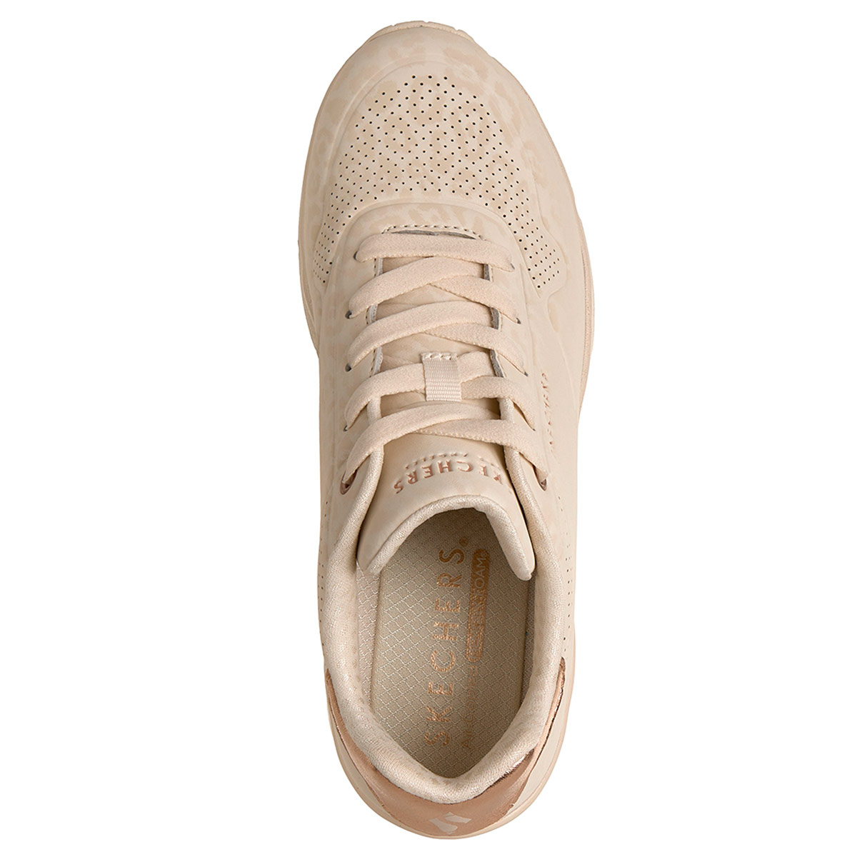 ZAPATILLAS MUJER SKECHERS URBANAS CREMA UNO WEDGE - 5