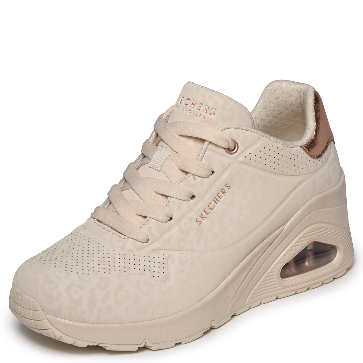 ZAPATILLAS MUJER SKECHERS URBANAS CREMA UNO WEDGE - 3